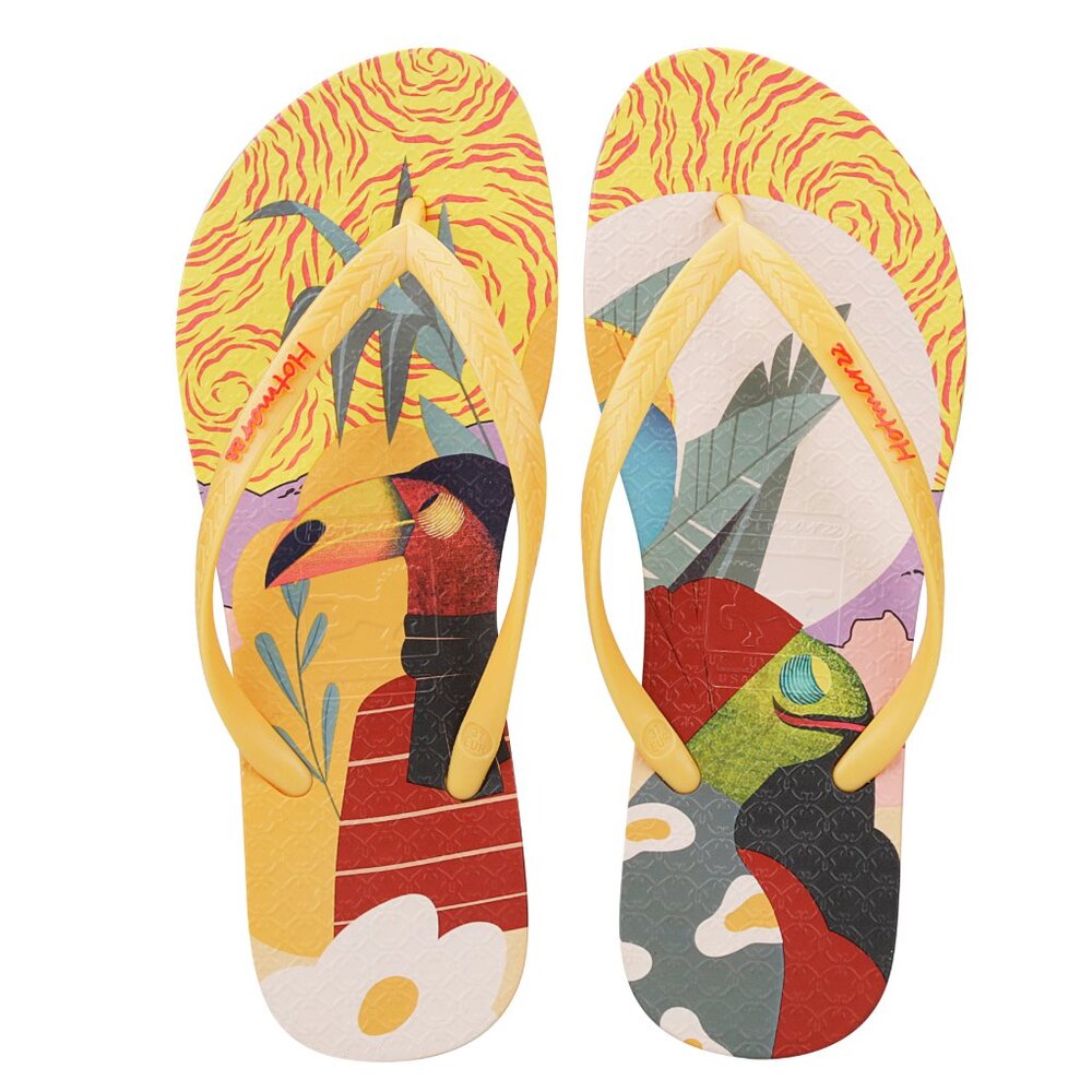Hotmarzz Women Summer Beach Sandals Floral Priint Flip Flops Slippers Thongs